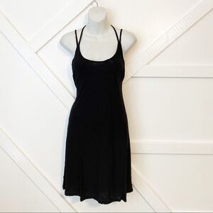 Michelle by Comune Siskiyou Sleeveless Strappy Scoop Neck Mini Dress Black Sz M